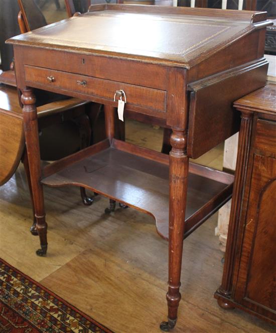 Victorian oak clerks standing writing desk